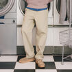Pantalon coupe large beige homme