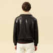 Blouson aviateur manches longues marron fonc&eacute; homme
