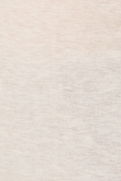 T-shirt femme maille unie Instinct beige femme