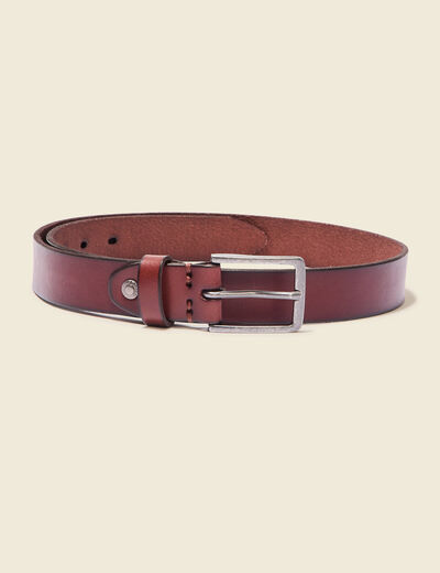 Ceinture en cuir marron homme