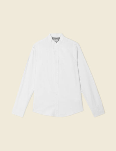 Chemise col mao bleu clair homme