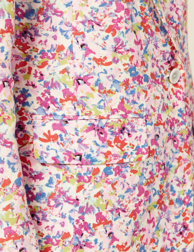 Veste blazer éco-responsable rose femme