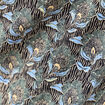 Jupe midi droite bleu marine femme