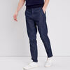 Jeans slim taille standard bleu homme