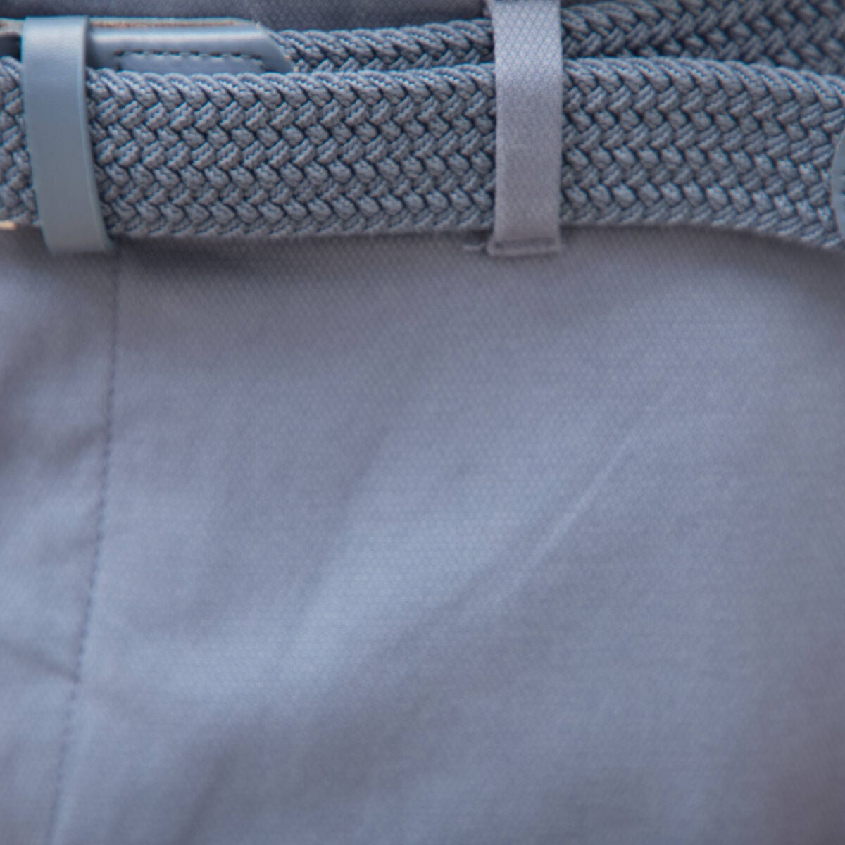 Pantalon straight longueur 32 ceinture bleu gris homme