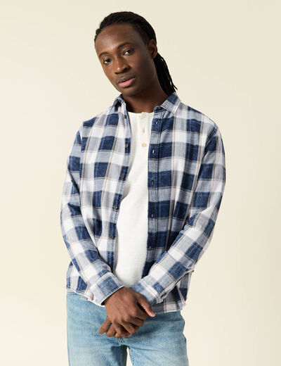 Chemise manches longues ecru homme