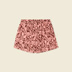Short droit marron foncé femme
