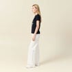 T-shirt manches courtes bleu marine femme