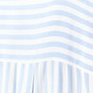 Chemise manches 3/4 bleu femme