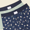 Lot 2 boxers vert olive homme