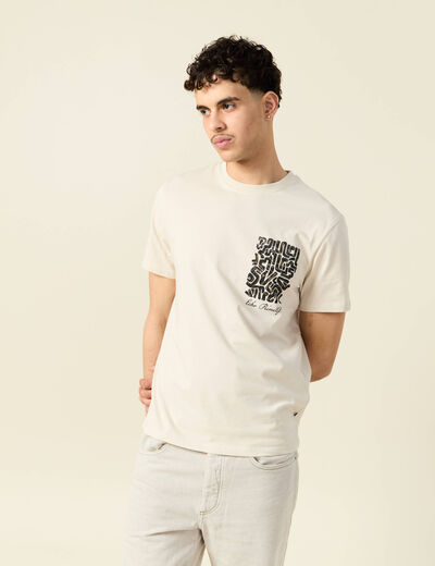 T-shirt manches courtes sable homme