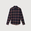 Chemise col classique manches longues vert kaki homme