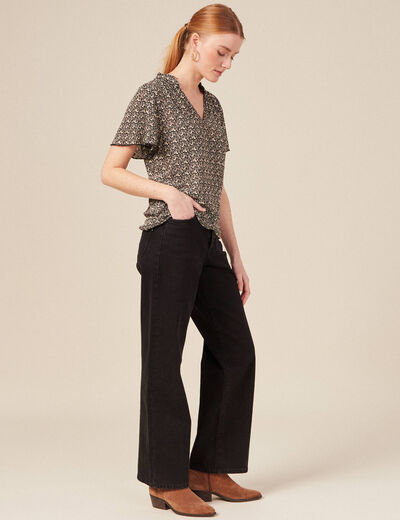 T-shirt éco-responsable noir femme