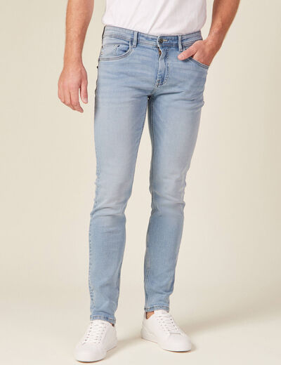 Jeans slim ultra stretch denim bleach homme