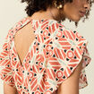 Robe longue droite fluide terracotta femme