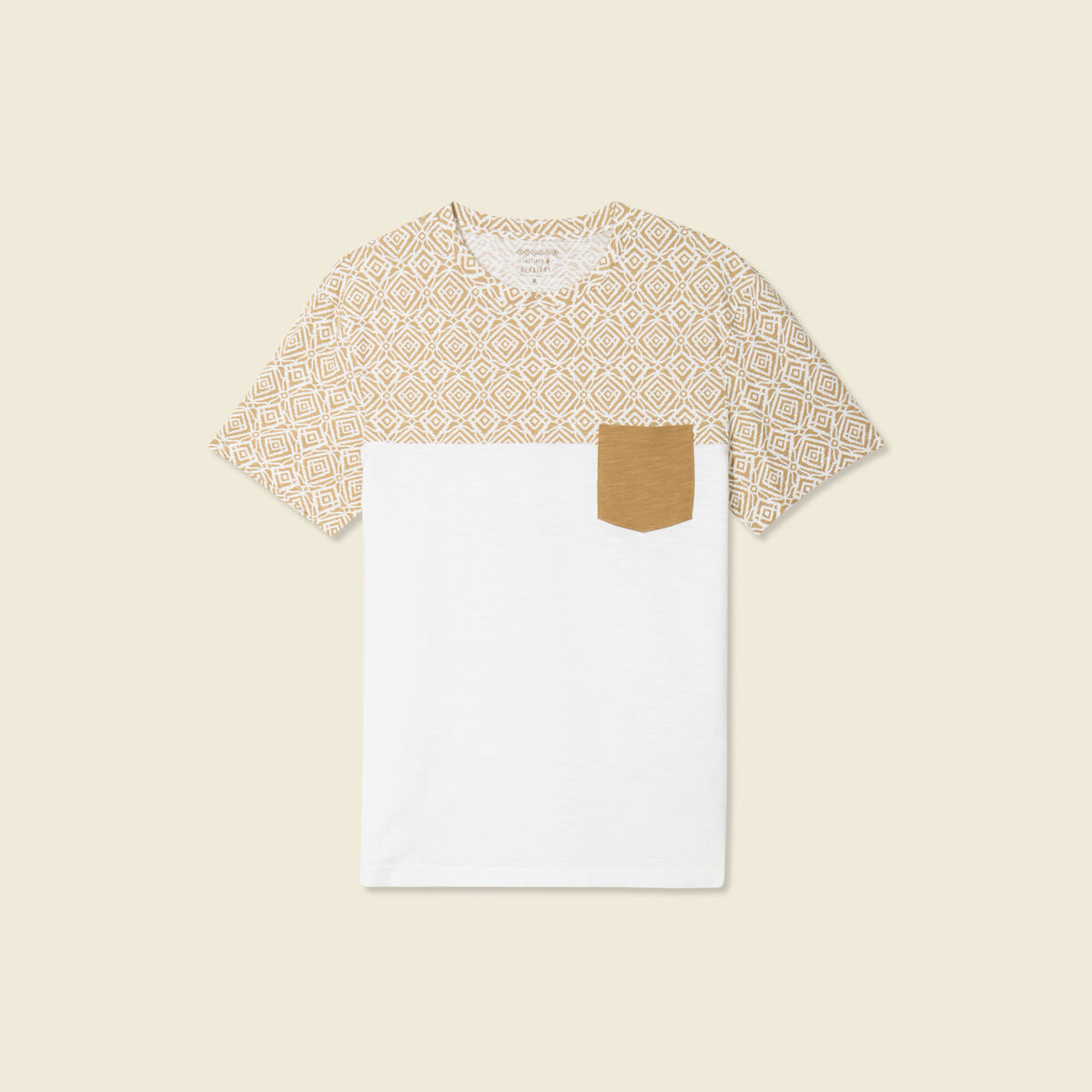 T-shirt manches courtes camel homme
