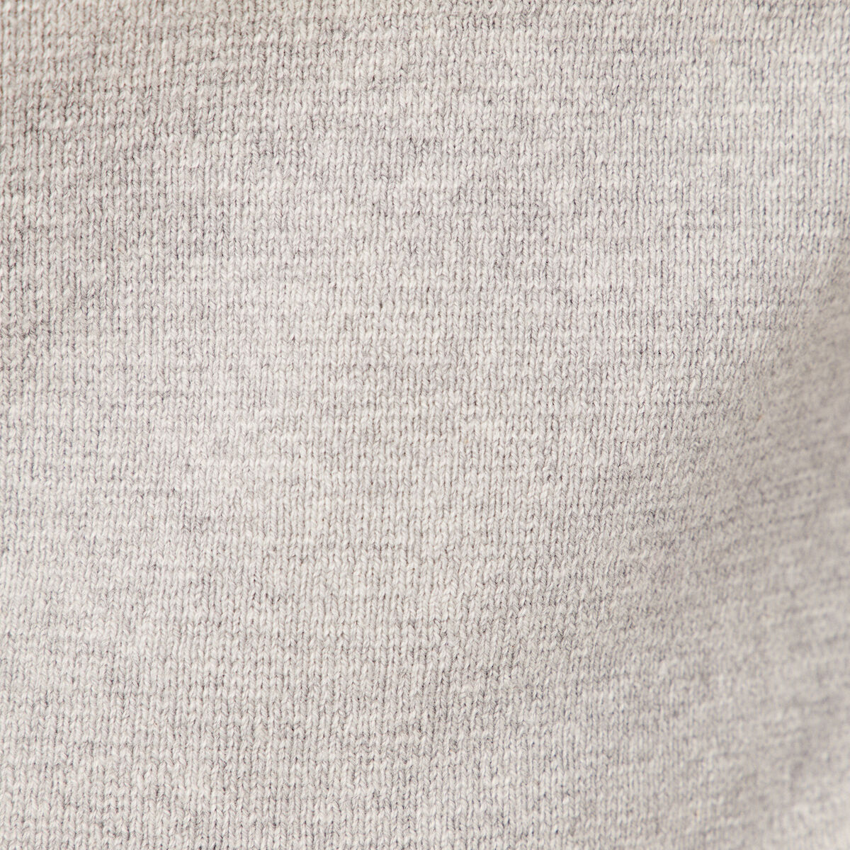 Pull manches longues col rond gris foncé homme