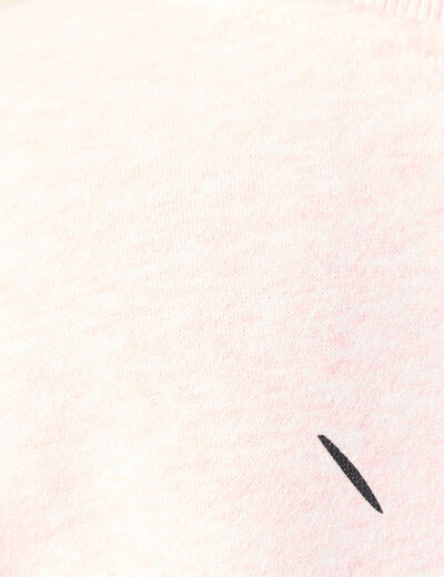 Sweat Atelier Beguin x Bonobo rose poudr&eacute;e femme