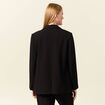 Veste blazer droite noir femme