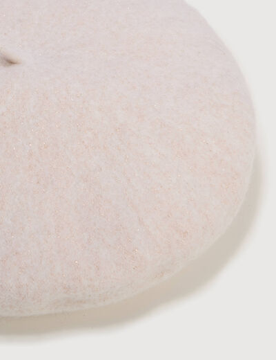 B&eacute;ret creme femme