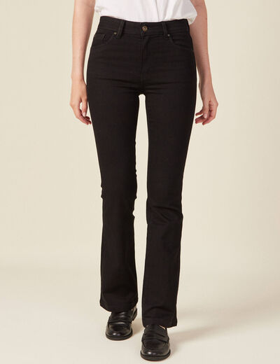 Jeans Yoko - bootcut denim noir femme