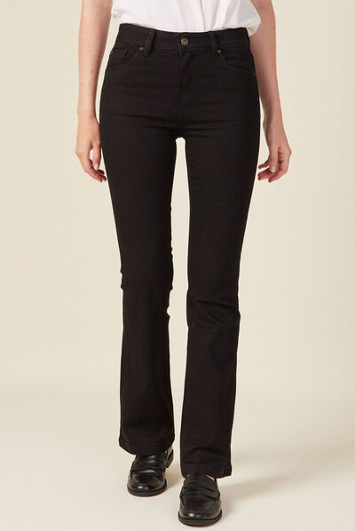 Jeans Yoko - bootcut denim noir femme