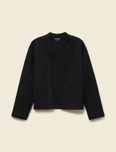 Veste manches longues noir femme