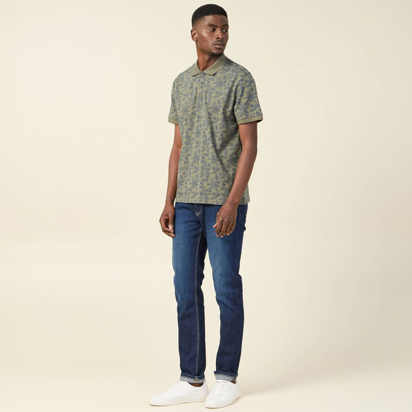 Polo éco-responsable vert kaki homme