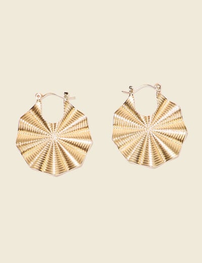 Boucles d'oreilles créoles couleur or femme