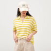 T-shirt manches courtes jaune femme