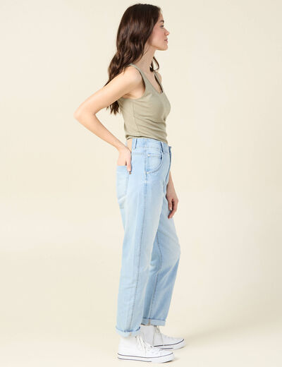 Débardeur femme uni col arrondi Instinct vert kaki femme