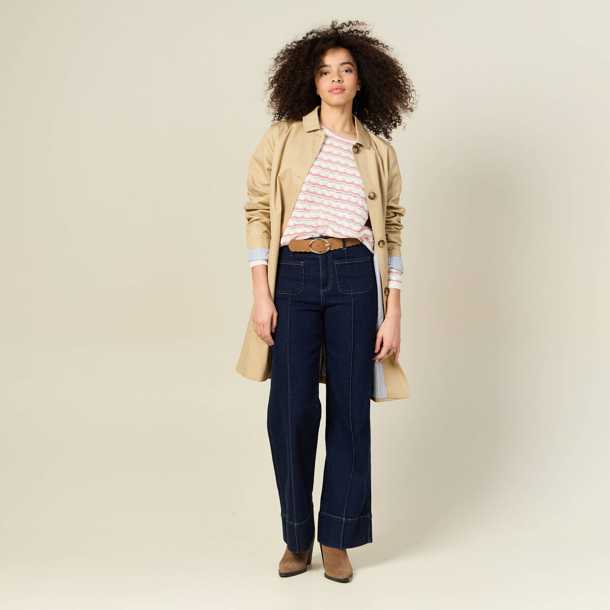 Pull éco-responsable rouge femme