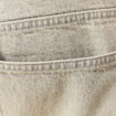 Jeans large 5 poches denim beige homme