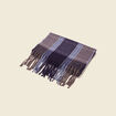 Écharpe à franges bleu clair homme