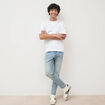 Jeans slim longueur 30 denim used homme