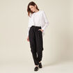 Pantalon cargo noir femme