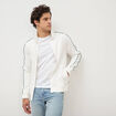Gilet manches longues col montant ecru homme