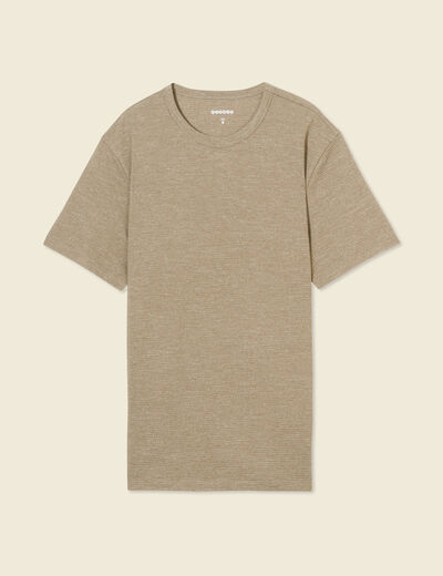 T-shirt manches courtes vert kaki homme