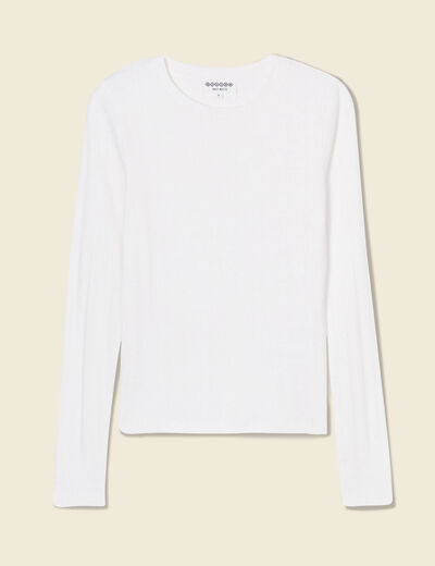 T-shirt éco-responsable ecru femme
