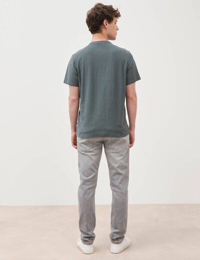 T-shirt manches courtes vert kaki homme