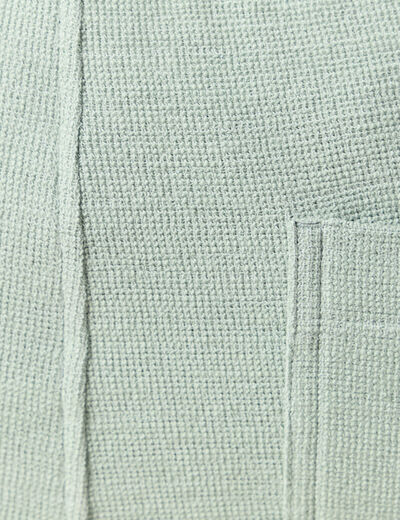 Short droit avec cordon vert olive homme