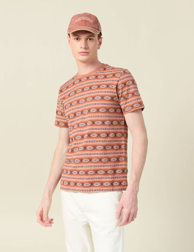 T-shirt manches courtes rose homme