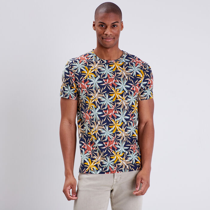 T-shirt manches courtes multicolore homme