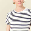 T-shirt manches courtes ecru femme