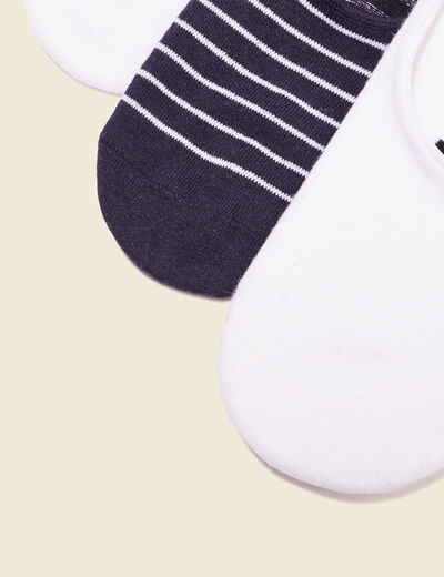 Lot 3 paires chaussettes blanc homme