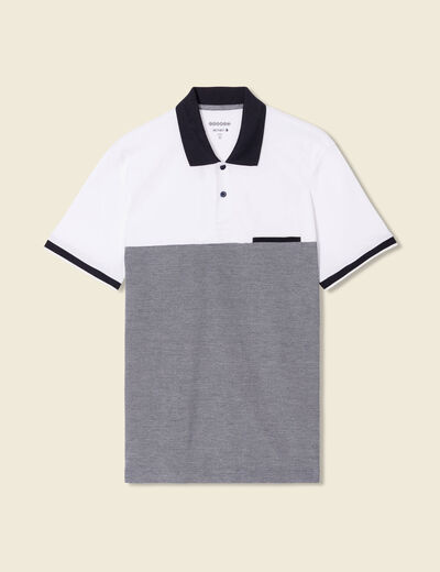 Polo éco-responsable bleu marine homme