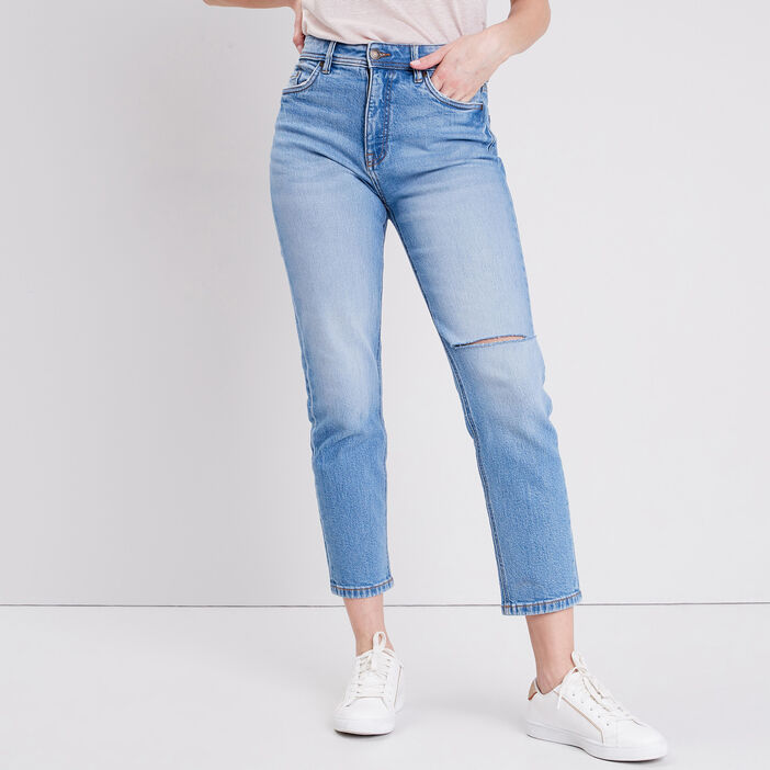 Jeans regular  denim used femme