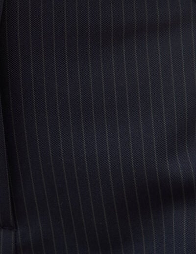 Bermuda large taille haute bleu marine femme