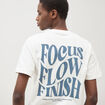 T-shirt en coton ecru homme