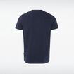 T-shirt ajust&eacute; col rond manches courtes bleu marine homme